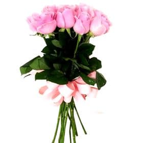 thumb-buque-12-rosas-cor-de-rosa-amarradas-com-laco-de-fit-0